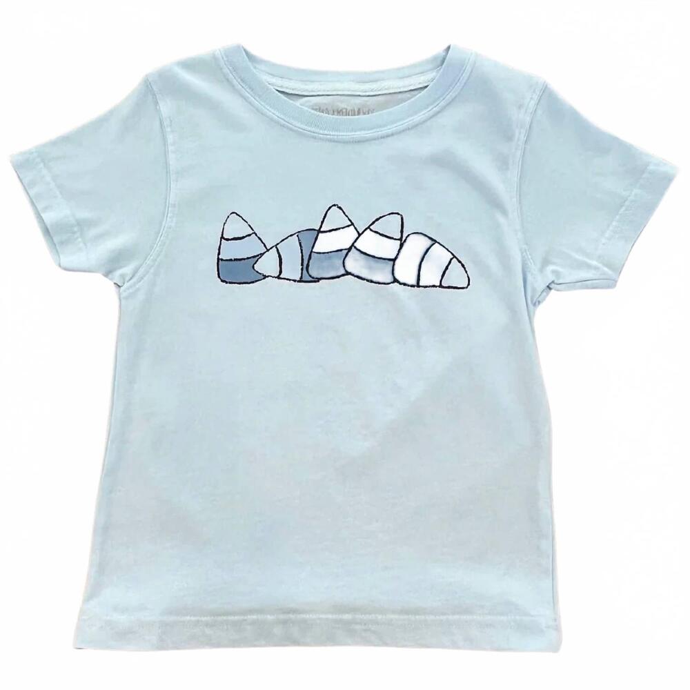 NEW MUSTARD & KETCHUP KIDS kids' short sleeve candy corn t-shirt in blue
